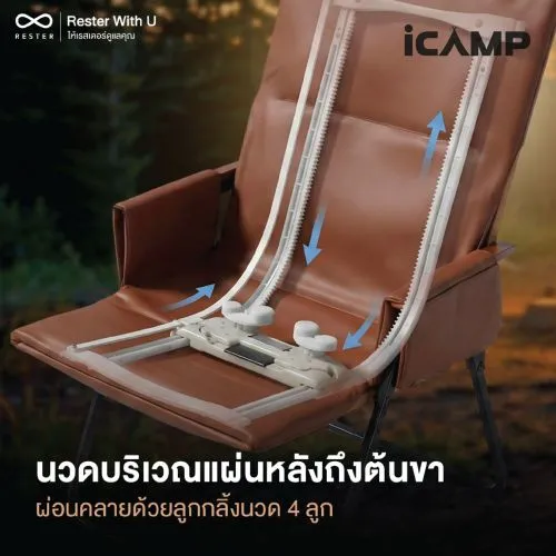 เก้าอี้นวดแคมป์ปิ้ง RESTER รุ่น iCAMP